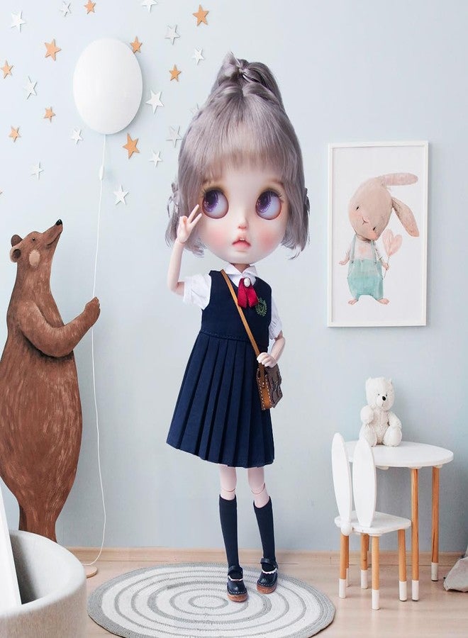 XiDonDon مجموعة ملابس XiDonDon BJD للدمى: قميص، صدرية، تنورة، مناسبة لدمى Blyth Ymy Licca Azones Ob24 Ob27 (مجموعة 3) (ملابس فقط) - Image 5